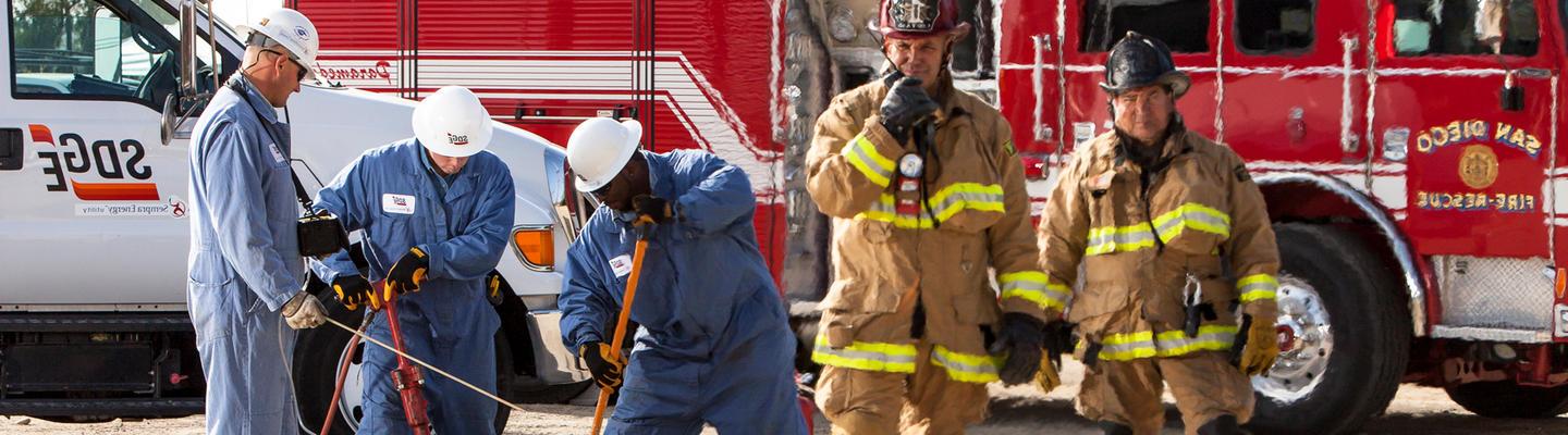 firefights with sdge responders